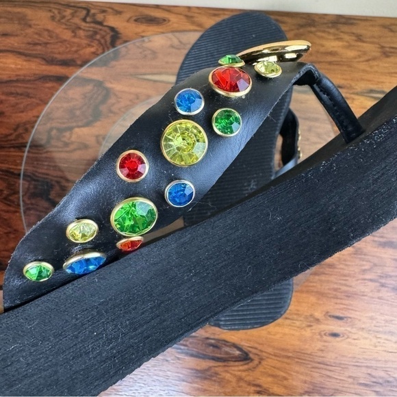 Jeffrey Campbell Iconics Flip Flop in black multi - Picture 12 of 15